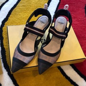 Brand new Fendi sling back heels size 8.5